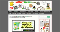 Desktop Screenshot of lotterysquirrel.com