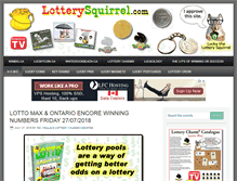 Tablet Screenshot of lotterysquirrel.com